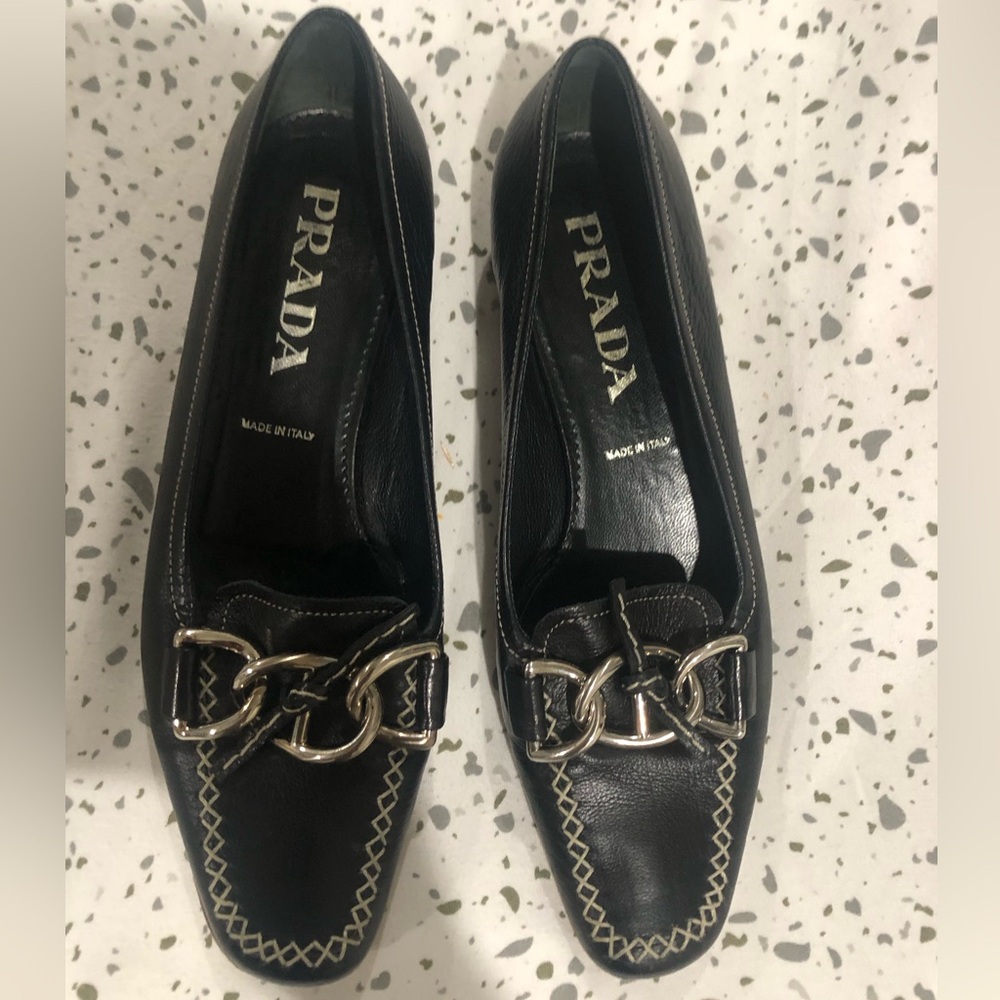 Prada loafers preowned but over all in great condition